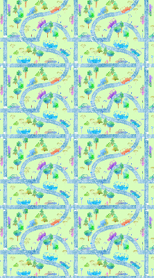 Modern roller blind con estampado 'Calles'