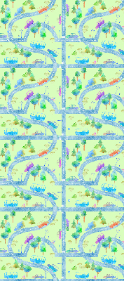Modern roller blind con estampado 'Calles'
