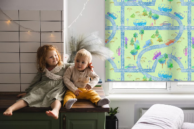 Modern roller blind con estampado 'Calles'