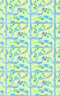 Modern roller blind con estampado 'Calles'