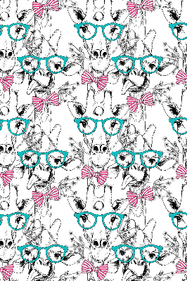 Modern roller blind con diseño de jirafa con gafas