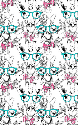 Modern roller blind con diseño de jirafa con gafas