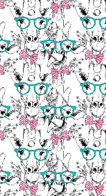 Modern roller blind con diseño de jirafa con gafas