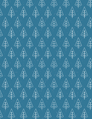 Modern roller blind con diseño de árboles bajo la lluvia