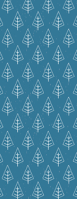 Modern roller blind con diseño de árboles bajo la lluvia