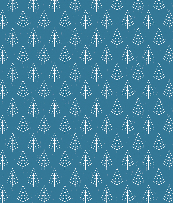 Modern roller blind con diseño de árboles bajo la lluvia