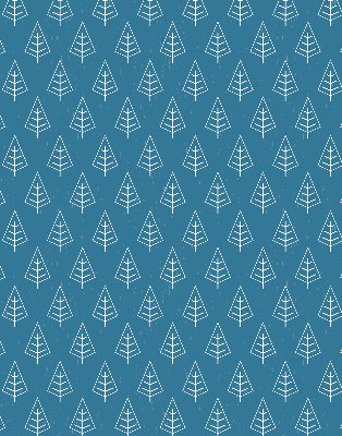 Modern roller blind con diseño de árboles bajo la lluvia