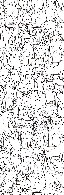 Estor enrollable con dibujo de gatos