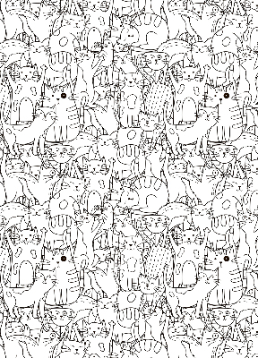 Estor enrollable con dibujo de gatos