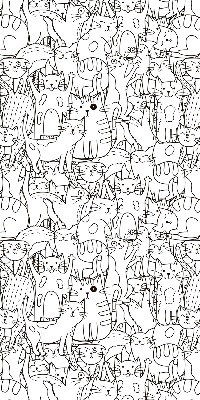 Estor enrollable con dibujo de gatos