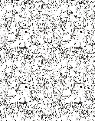 Estor enrollable con dibujo de gatos