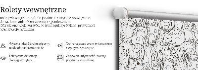 Estor enrollable con dibujo de gatos