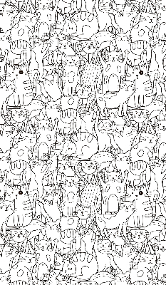 Estor enrollable con dibujo de gatos