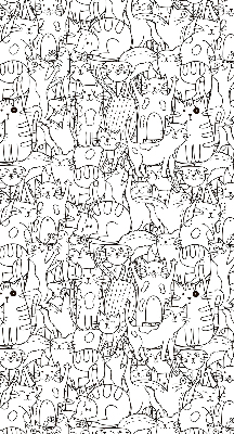 Estor enrollable con dibujo de gatos