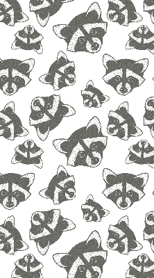 Modern roller blind con motivo de mapaches dibujados
