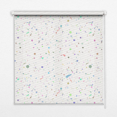 Modern roller blind con diseño de manchas de pintura