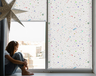 Modern roller blind con diseño de manchas de pintura
