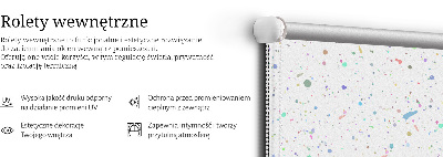 Modern roller blind con diseño de manchas de pintura