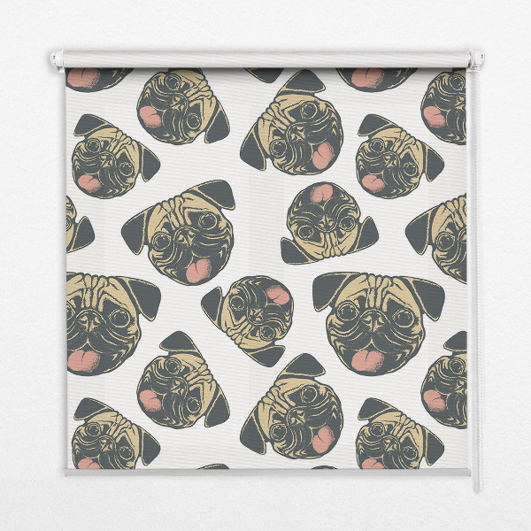 Estor enrollable para ventana con estampado de Bulldogs