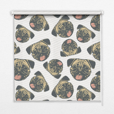 Estor enrollable para ventana con estampado de Bulldogs