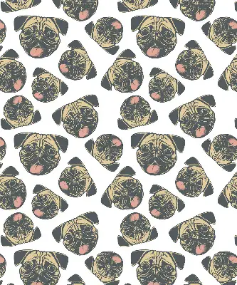 Estor enrollable para ventana con estampado de Bulldogs
