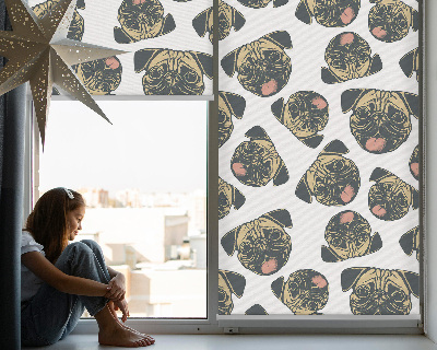 Estor enrollable para ventana con estampado de Bulldogs