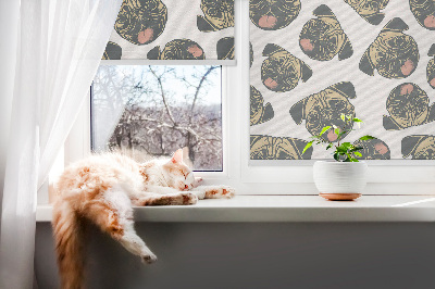 Estor enrollable para ventana con estampado de Bulldogs