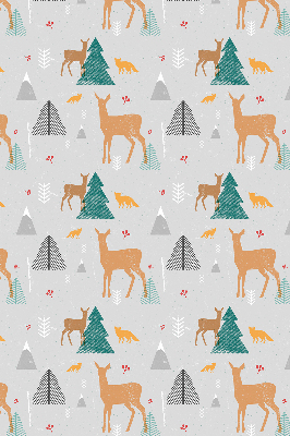 Modern roller blind con diseño de corzo en el bosque