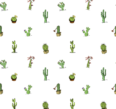 Estor enrollable para ventana con estampado de cactus