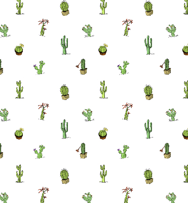 Estor enrollable para ventana con estampado de cactus