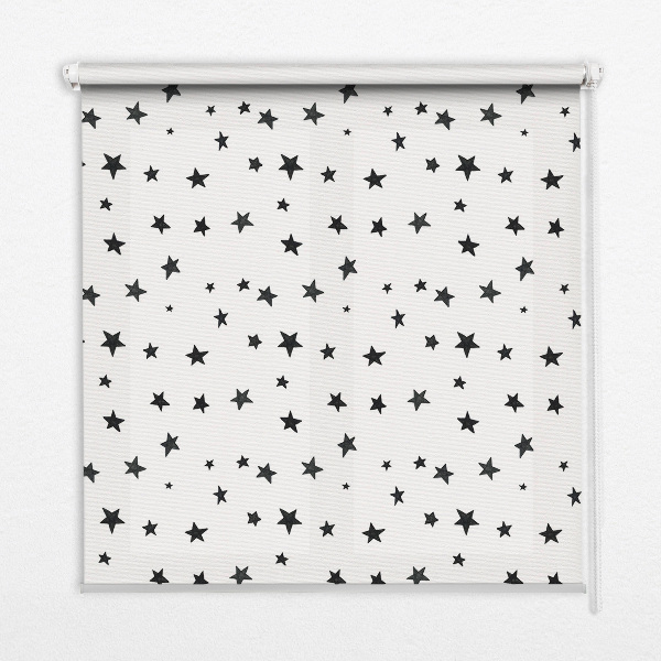 Modern roller blind con estampado de estrellas