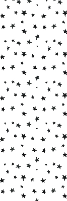 Modern roller blind con estampado de estrellas