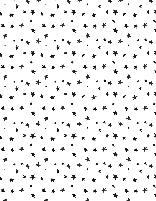Modern roller blind con estampado de estrellas