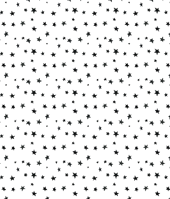Modern roller blind con estampado de estrellas