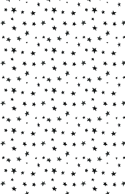 Modern roller blind con estampado de estrellas