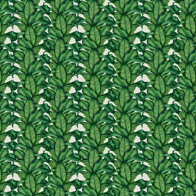 Estor enrollable con estampado de hojas verdes