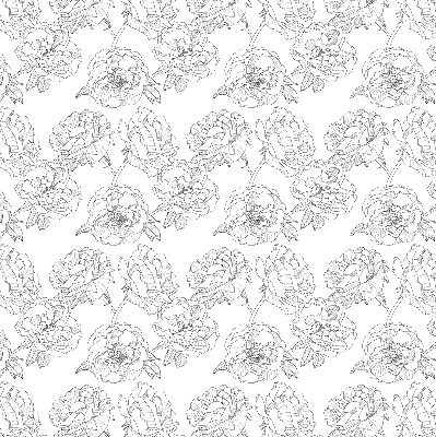 Modern roller blind con diseño de rosas dibujadas