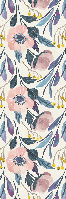 Modern roller blind con diseño de amapolas