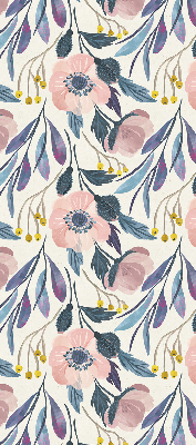 Modern roller blind con diseño de amapolas