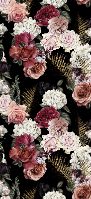 Modern roller blind con estampado de un ramo de rosas