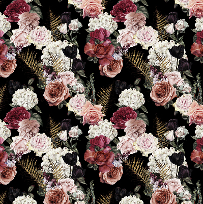 Modern roller blind con estampado de un ramo de rosas