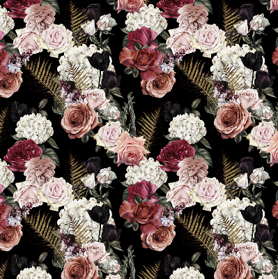 Modern roller blind con estampado de un ramo de rosas