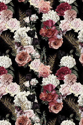 Modern roller blind con estampado de un ramo de rosas