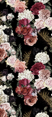 Modern roller blind con estampado de un ramo de rosas