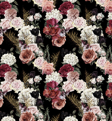 Modern roller blind con estampado de un ramo de rosas