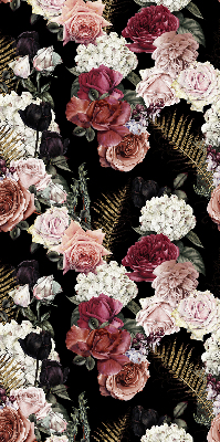 Modern roller blind con estampado de un ramo de rosas