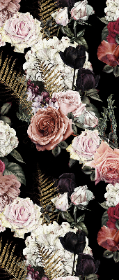Modern roller blind con estampado de un ramo de rosas