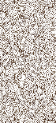 Modern roller blind con estampado de hojas de palma
