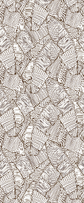 Modern roller blind con estampado de hojas de palma