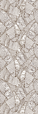 Modern roller blind con estampado de hojas de palma